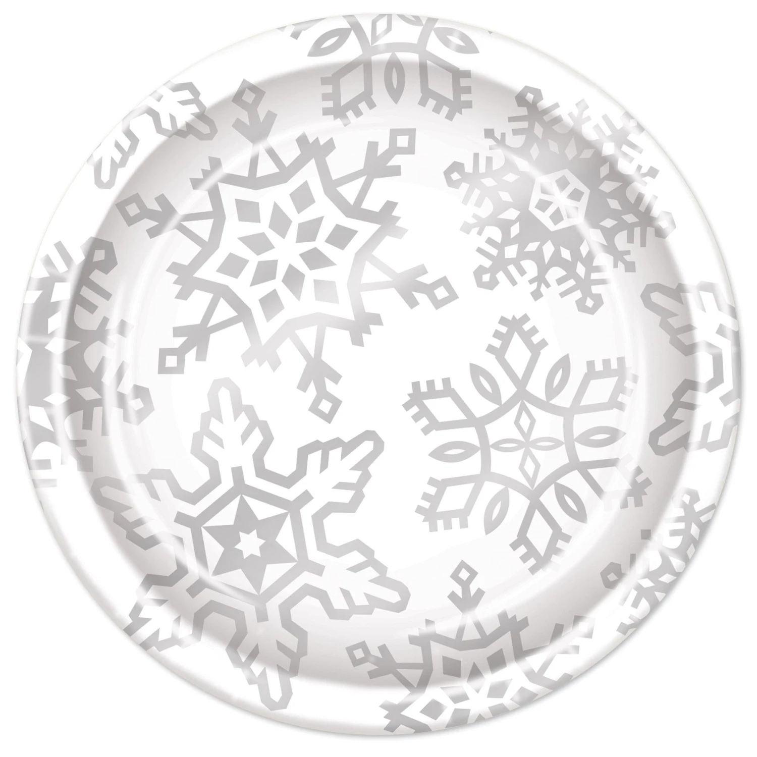 Snowflake Plates (8 Per Package) 1 Snowflake Plates (8 Per Package)