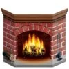 Christmas Brick Fireplace Stand-Up Decoration 2 Christmas Brick Fireplace Stand-Up Decoration -Bulk Party Supplies Shop 22030
