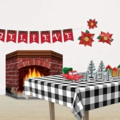 Christmas Brick Fireplace Stand-Up Decoration 7 Christmas Brick Fireplace Stand-Up Decoration -Bulk Party Supplies Shop 22030 i2 09099f4d 274f 468d b5c1 85864e592c01