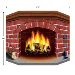 Christmas Brick Fireplace Stand-Up Decoration 9 Christmas Brick Fireplace Stand-Up Decoration -Bulk Party Supplies Shop 22030 i5 ec8c1cb9 c11a 4e00 ae31 37a3ac9ac2bc