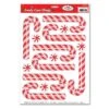 Christmas Candy Cane Clings (8 Per Package) -Bulk Party Supplies Shop 22115