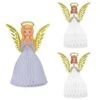 Vintage Christmas Angel Centerpiece Set (3 Per Package)