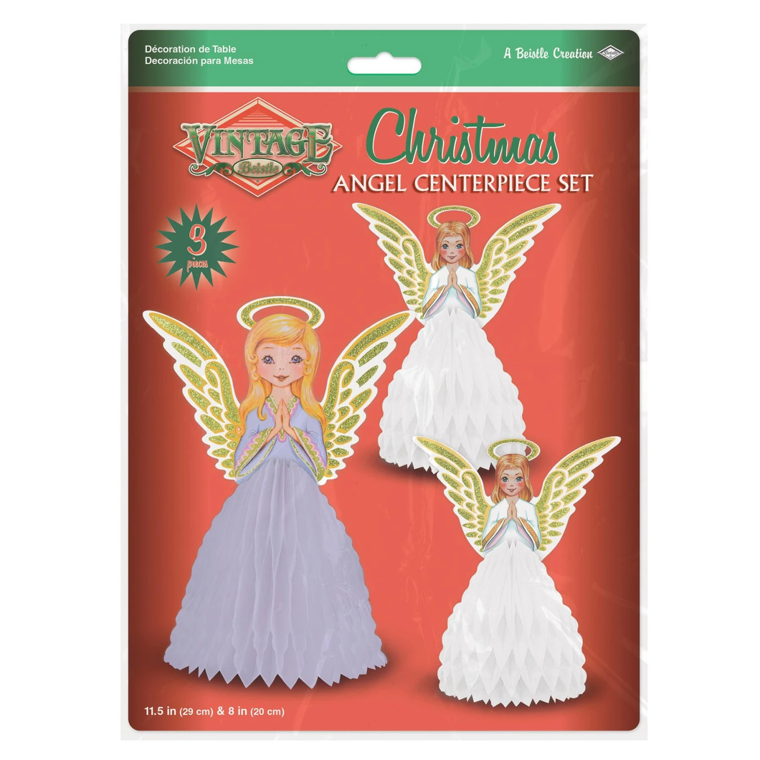 Vintage Christmas Angel Centerpiece Set (3 Per Package) 4 Vintage Christmas Angel Centerpiece Set (3 Per Package) - Image 4