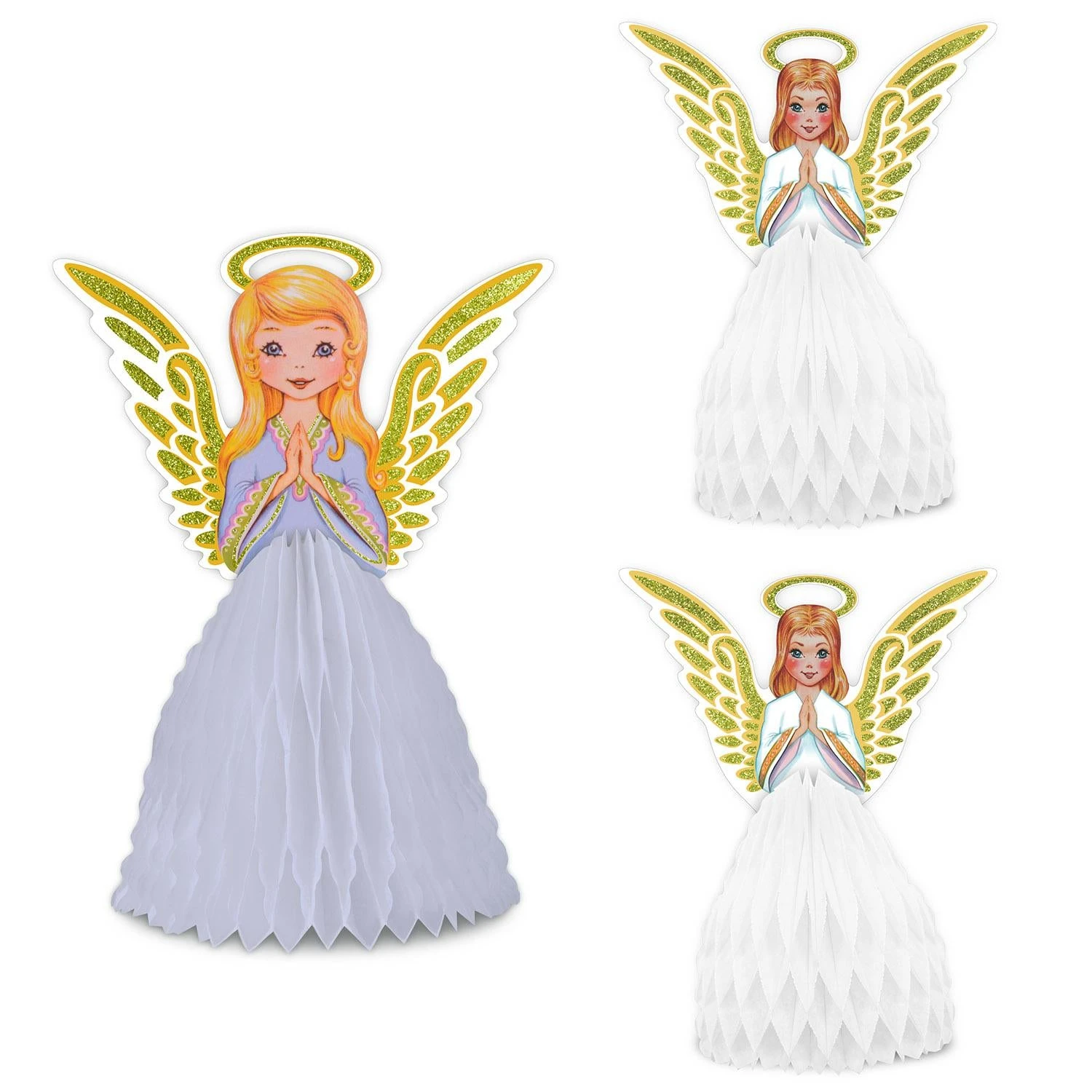 Vintage Christmas Angel Centerpiece Set (3 Per Package) 1 Vintage Christmas Angel Centerpiece Set (3 Per Package)