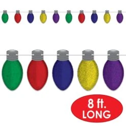 Christmas Light Bulb Streamer -Bulk Party Supplies Shop 22178 i5