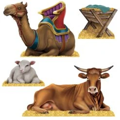 Nativity Scene Stand-Ups (4 Per Package)