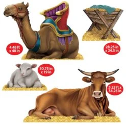 Nativity Scene Stand-Ups (4 Per Package) -Bulk Party Supplies Shop 22183 i5 nativity scene stand ups