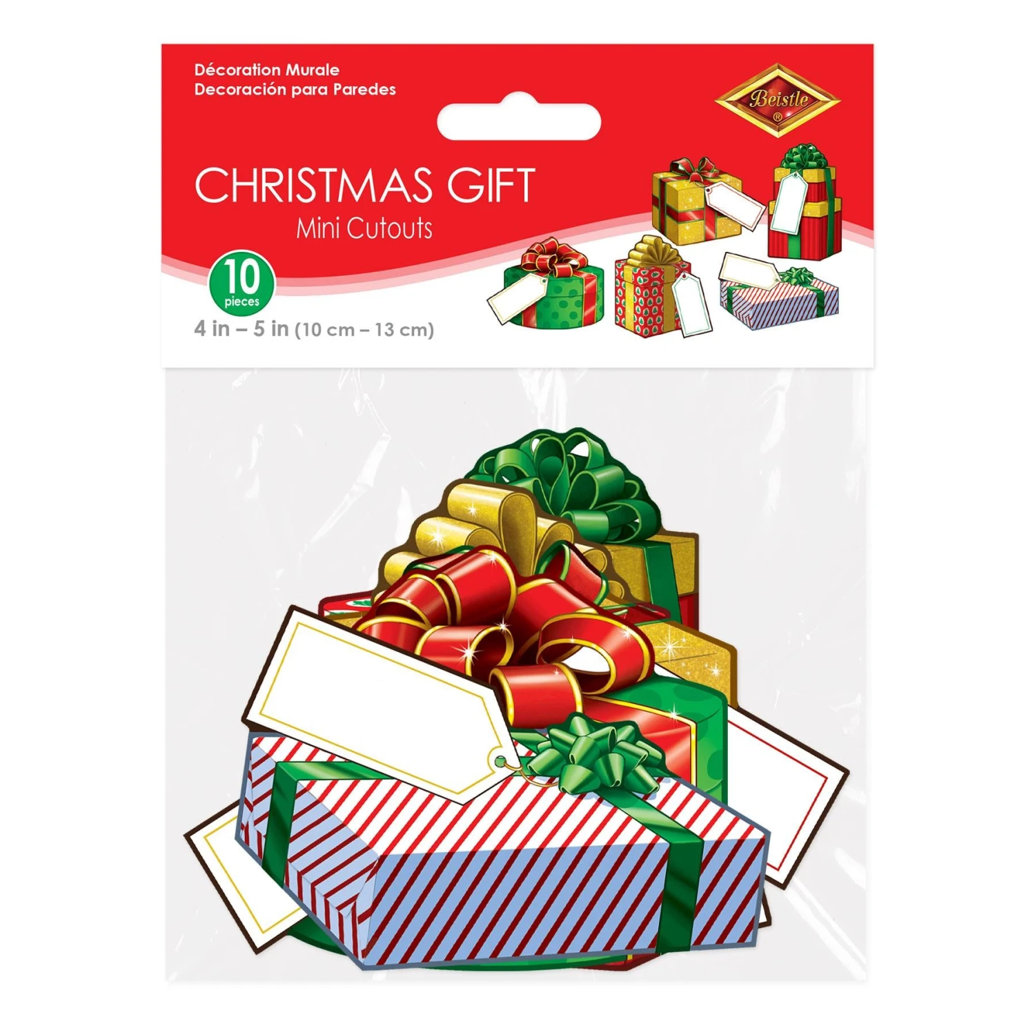 Mini Christmas Gift Cutouts (10 Per Package) 2 Mini Christmas Gift Cutouts (10 Per Package) - Image 2