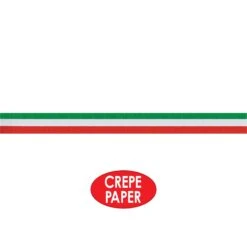 Christmas FR Red - White & Green Crepe Streamer -Bulk Party Supplies Shop 22391 RWG i4