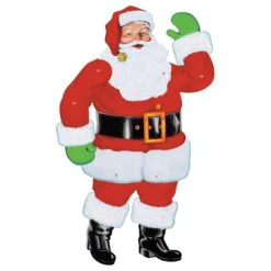 29 Inch Tall Jointed Santa Christmas Decoration