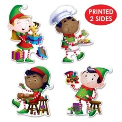 Elves Cutout Decorations (4 Per Package) 11 Elves Cutout Decorations (4 Per Package) -Bulk Party Supplies Shop 22732 i4 2 elves cutouts