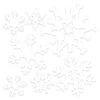 Plastic Die-Cut Snowflakes (7 Per Package)