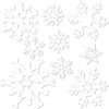 Christmas Snowflake Cutouts- White 12 Christmas Snowflake Cutouts- White -Bulk Party Supplies Shop 22866