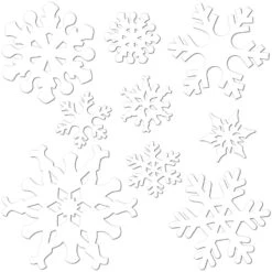Christmas Snowflake Cutouts- White