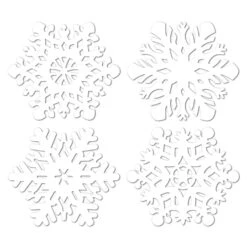 Christmas Die-Cut Snowflakes Decoration (24 Per Case)