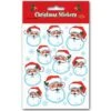 Christmas Santa Face Stickers (4 Sheets Per Package) -Bulk Party Supplies Shop 24001