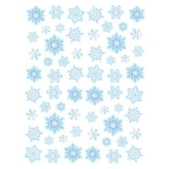 Christmas Snowflake Stickers (4 Sheets Per Package) -Bulk Party Supplies Shop 24020 i7