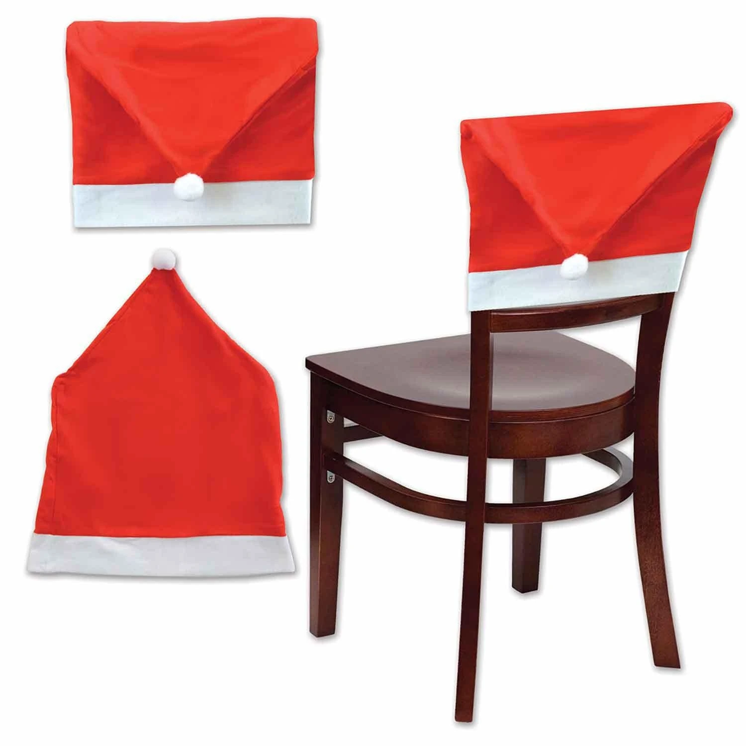 Christmas Santa Hat Chair Cover 1 Christmas Santa Hat Chair Cover