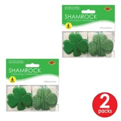 St. Patrick's Day Shamrock Stringers (6 Per Package) -Bulk Party Supplies Shop 30034 i3 1