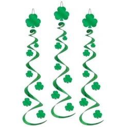St. Patrick's Day Shamrock Whirls (3 Per Package)