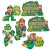 St Patrick's Day Cutouts (6 Per Package) -Bulk Party Supplies Shop 30053
