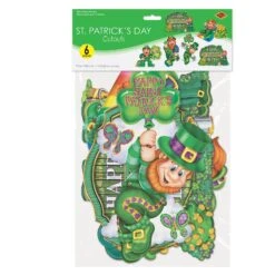 St Patrick's Day Cutouts (6 Per Package) -Bulk Party Supplies Shop 30053 i3
