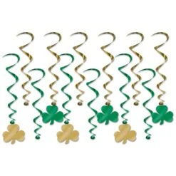 St. Patrick's Day Shamrock Whirls (12 Per Package)