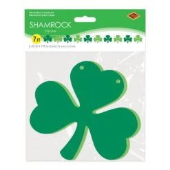St. Patrick's Day Shamrock Streamer -Bulk Party Supplies Shop 30057 i3