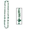 St Patrick's Day Bead Necklace -Bulk Party Supplies Shop 30596
