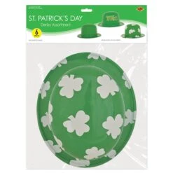St Patrick's Derby Assortment (6 Per Package) -Bulk Party Supplies Shop 30718 i3