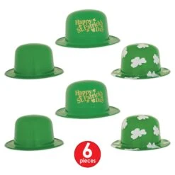 St Patrick's Derby Assortment (6 Per Package) -Bulk Party Supplies Shop 30718 i4