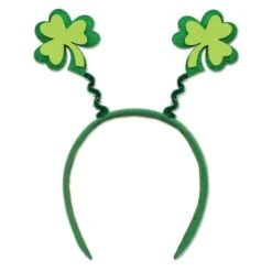 St. Patrick's Day Glittered Shamrock Boppers
