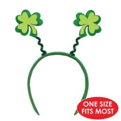 St. Patrick's Day Glittered Shamrock Boppers -Bulk Party Supplies Shop 30779 i5