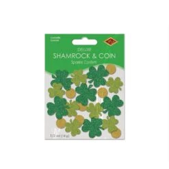 St. Patrick's Day Shamrock & Coin Deluxe Sparkle Confetti (0.5 Oz Per Package) 5 St. Patrick's Day Shamrock & Coin Deluxe Sparkle Confetti (0.5 Oz Per Package) -Bulk Party Supplies Shop 30784 i3