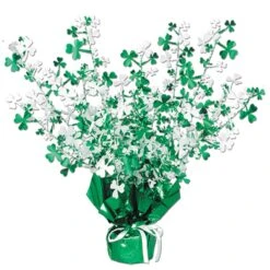 St. Patrick's Day Shamrock Gleam 'N Burst Centerpiece