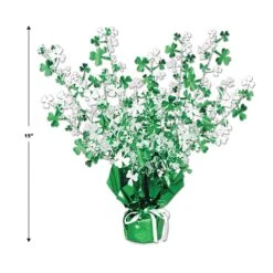 St. Patrick's Day Shamrock Gleam 'N Burst Centerpiece 7 St. Patrick's Day Shamrock Gleam 'N Burst Centerpiece -Bulk Party Supplies Shop 30805 i5