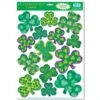 Irish-Mood Shamrock Clings (14 Per Package) -Bulk Party Supplies Shop 33129