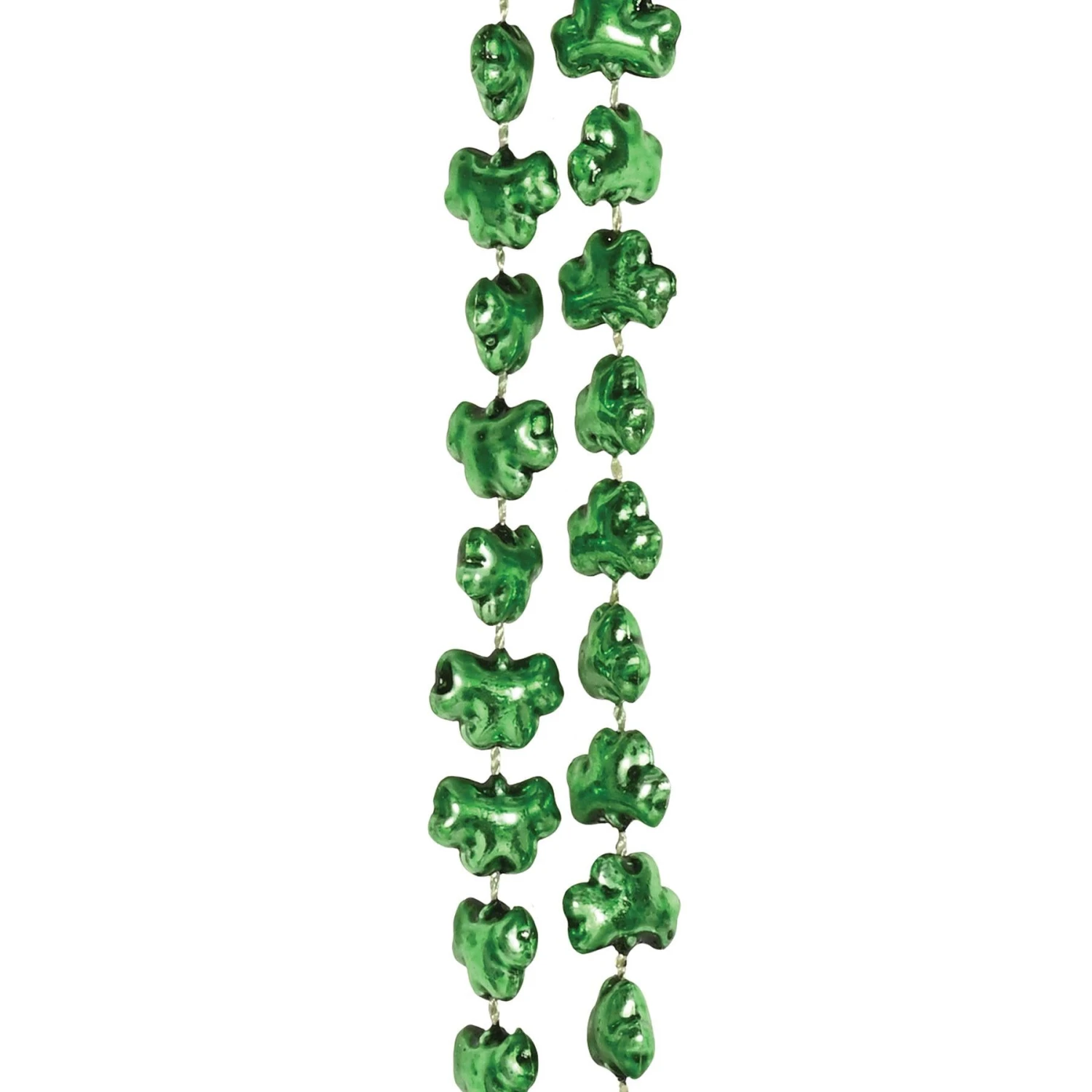 St. Patrick's Day Mini Shamrock Bead Necklaces (12 Packages) 2 St. Patrick's Day Mini Shamrock Bead Necklaces (12 Packages) - Image 2