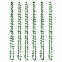 St. Patrick's Day Mini Shamrock Bead Necklaces (12 Packages)