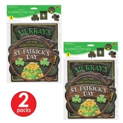 St Patrick's Day Sign Cutouts (4 Per Package) -Bulk Party Supplies Shop 33248 i3 1