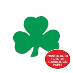 St. Patrick's Day Packaged Printed Shamrock Cutouts (10 Per Package) -Bulk Party Supplies Shop 33840 i4