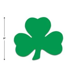 St. Patrick's Day Packaged Printed Shamrock Cutouts (10 Per Package) -Bulk Party Supplies Shop 33840 i5
