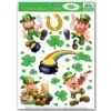 St. Patrick's Day Leprechaun/Shamrock Clings (10 Per Package) -Bulk Party Supplies Shop 33905