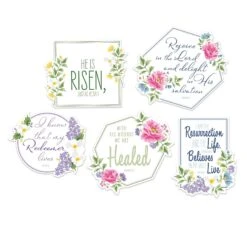 Easter He Is Risen! Cutouts (5 Per Package)