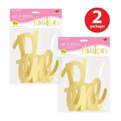 Easter Foil He Is Risen Streamer -Bulk Party Supplies Shop 40810 i3 1