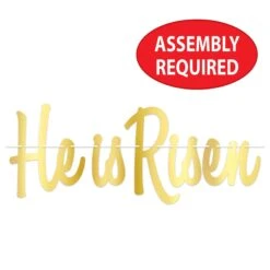 Easter Foil He Is Risen Streamer -Bulk Party Supplies Shop 40810 i4