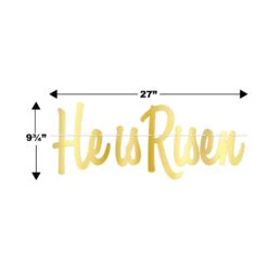 Easter Foil He Is Risen Streamer -Bulk Party Supplies Shop 40810 i5