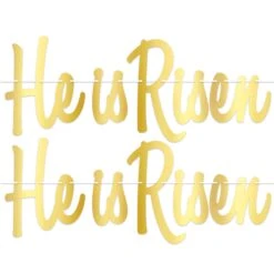 Easter Foil He Is Risen Streamer -Bulk Party Supplies Shop 40810 i7