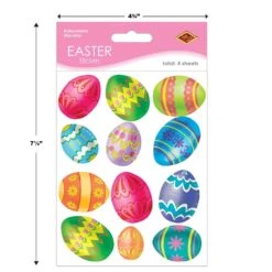 Easter Egg Stickers (4 Sheets Per Package) -Bulk Party Supplies Shop 44005 i5 436e31c7 b05d 474f b3e6 e84d23ae5213