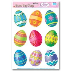 Easter Egg Clings (9 Per Package)